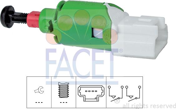 FACET 7.1290 - Innesto, Comando disinnesto frizione www.autoricambi360.it