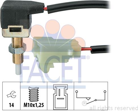 FACET 7.1297 - Innesto, Comando disinnesto frizione www.autoricambi360.it
