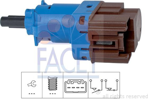 FACET 7.1247 - Interruttore luce freno www.autoricambi360.it