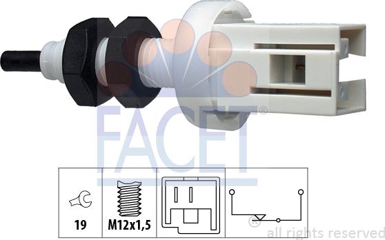 FACET 7.1250 - Interruttore luce freno www.autoricambi360.it