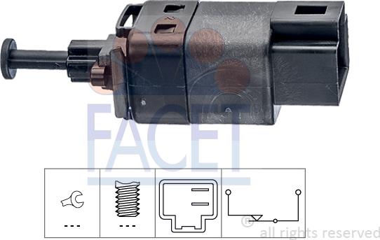 FACET 7.1251 - Interruttore luce freno www.autoricambi360.it