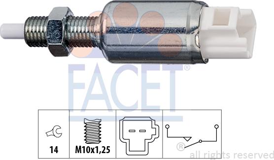 FACET 7.1258 - Innesto, Comando disinnesto frizione www.autoricambi360.it
