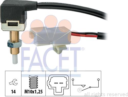 FACET 7.1289 - Innesto, Comando disinnesto frizione www.autoricambi360.it