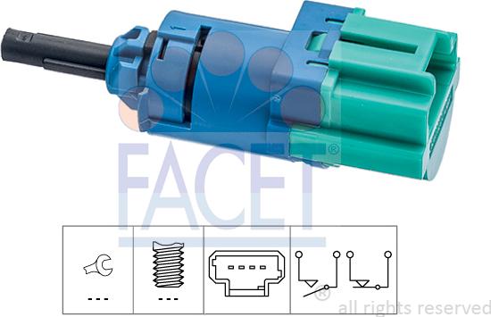 FACET 7.1286 - Interruttore luce freno www.autoricambi360.it