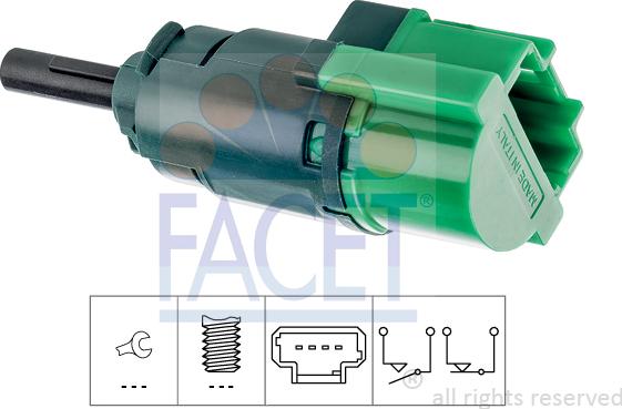 FACET 7.1283 - Interruttore luce freno www.autoricambi360.it