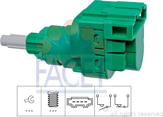 FACET 7.1230 - Interruttore luce freno www.autoricambi360.it