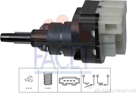 FACET 7.1229 - Interruttore luce freno www.autoricambi360.it