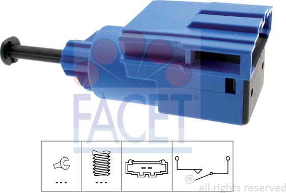 FACET 7.1220 - Innesto, Comando disinnesto frizione www.autoricambi360.it