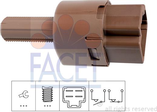 FACET 7.1276 - Interruttore luce freno www.autoricambi360.it
