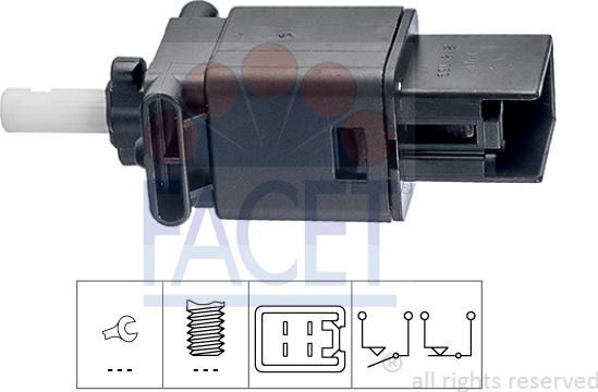 FACET 7.1272 - Interruttore luce freno www.autoricambi360.it
