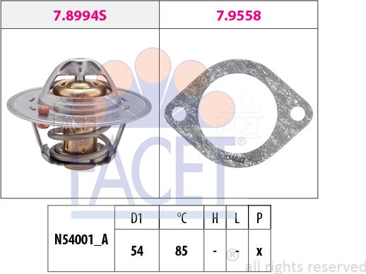 FACET 7.8994 - Termostato, Refrigerante www.autoricambi360.it