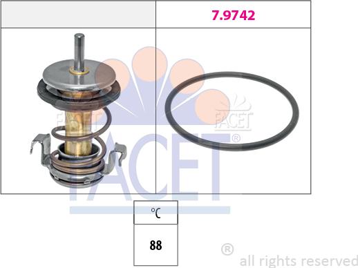 FACET 7.8990 - Termostato, Refrigerante www.autoricambi360.it