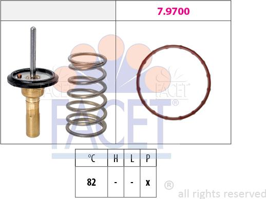 FACET 7.8992 - Termostato, Refrigerante www.autoricambi360.it