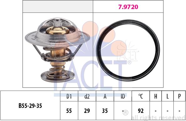 FACET 7.8945 - Termostato, Refrigerante www.autoricambi360.it