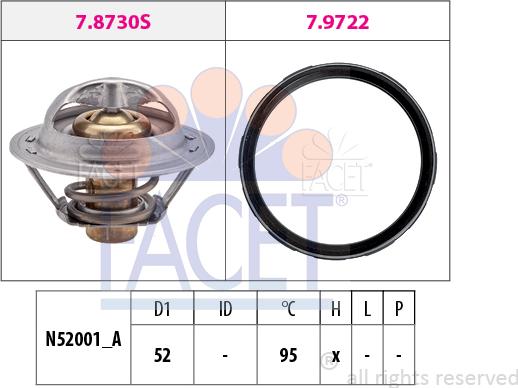 FACET 7.8946 - Termostato, Refrigerante www.autoricambi360.it