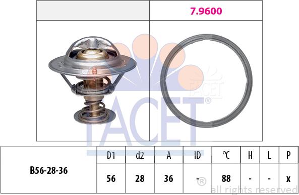 FACET 7.8948 - Termostato, Refrigerante www.autoricambi360.it