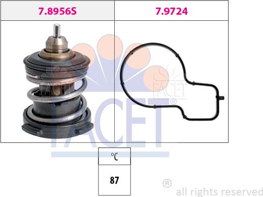 FACET 7.8956 - Termostato, Refrigerante www.autoricambi360.it