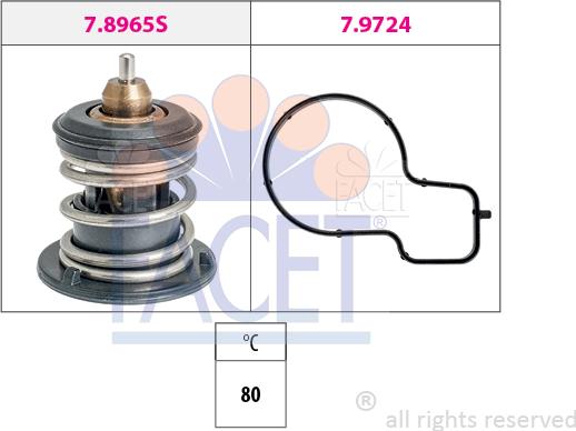 FACET 7.8965 - Termostato, Refrigerante www.autoricambi360.it