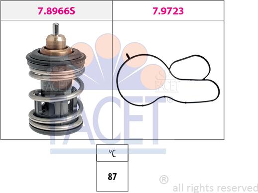 FACET 7.8966 - Termostato, Refrigerante www.autoricambi360.it