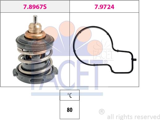 FACET 7.8967 - Termostato, Refrigerante www.autoricambi360.it