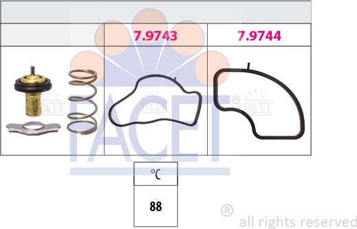 FACET 7.8986 - Termostato, Refrigerante www.autoricambi360.it