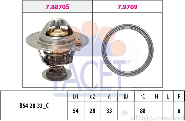 FACET 7.8971 - Termostato, Refrigerante www.autoricambi360.it