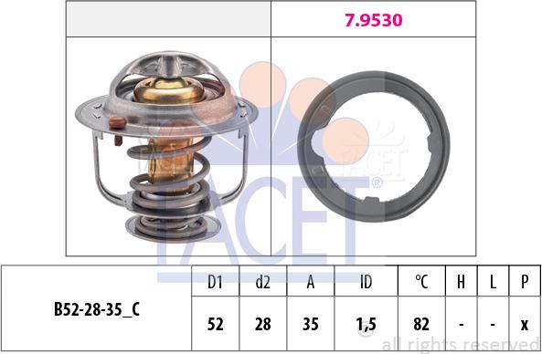 FACET 7.8493 - Termostato, Refrigerante www.autoricambi360.it