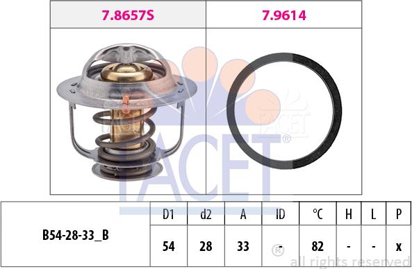 FACET 7.8449 - Termostato, Refrigerante www.autoricambi360.it