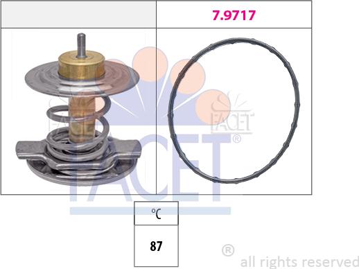 FACET 7.8442 - Termostato, Refrigerante www.autoricambi360.it