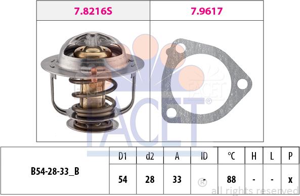 FACET 7.8453 - Termostato, Refrigerante www.autoricambi360.it