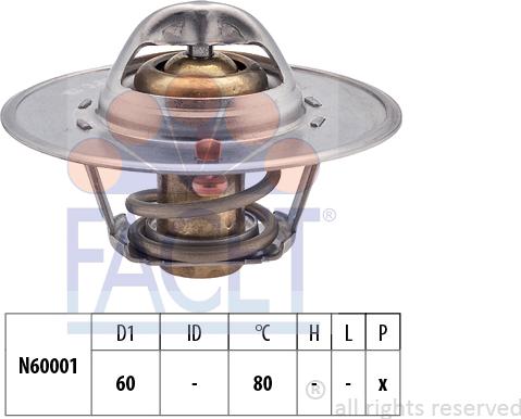 FACET 7.8465S - Termostato, Refrigerante www.autoricambi360.it