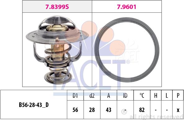 FACET 7.8404 - Termostato, Refrigerante www.autoricambi360.it