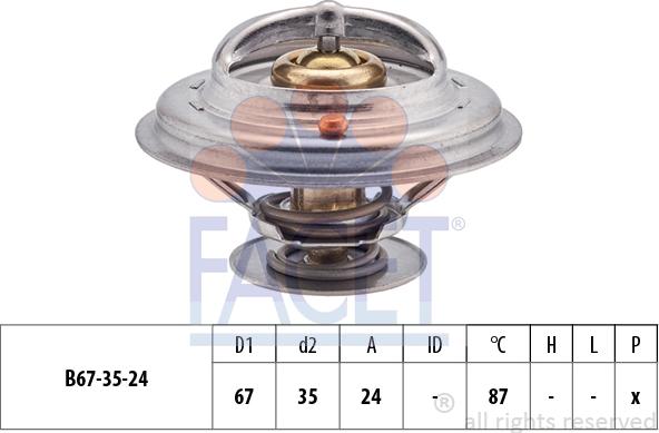 FACET 7.8410S - Termostato, Refrigerante www.autoricambi360.it