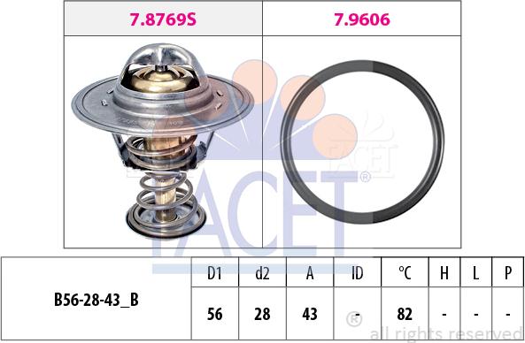 FACET 7.8413 - Termostato, Refrigerante www.autoricambi360.it