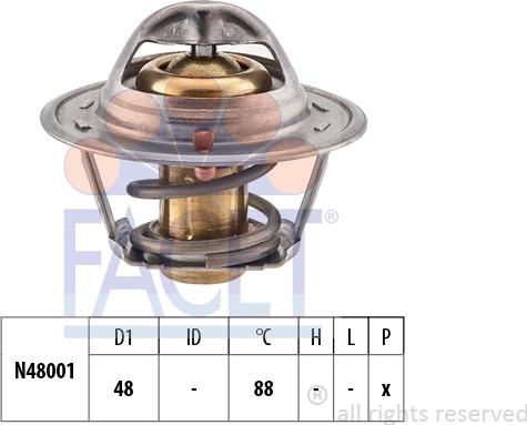 FACET 7.8480S - Termostato, Refrigerante www.autoricambi360.it