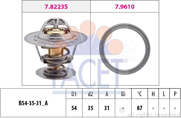 FACET 7.8435 - Termostato, Refrigerante www.autoricambi360.it