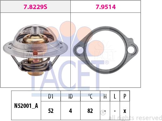 FACET 7.8437 - Termostato, Refrigerante www.autoricambi360.it