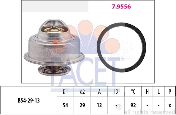 FACET 7.8542 - Termostato, Refrigerante www.autoricambi360.it