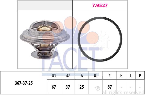 FACET 7.8552 - Termostato, Refrigerante www.autoricambi360.it