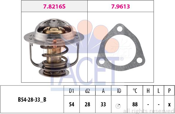 FACET 7.8535 - Termostato, Refrigerante www.autoricambi360.it