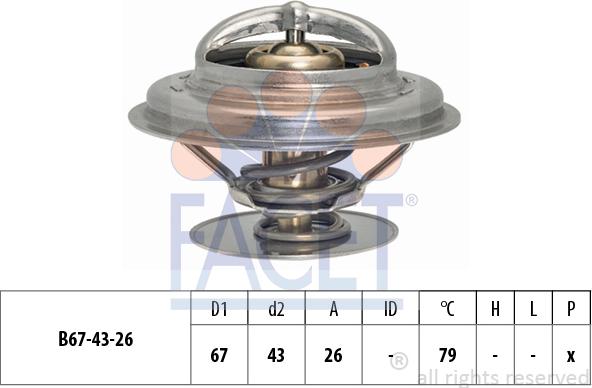 FACET 7.8578S - Termostato, Refrigerante www.autoricambi360.it