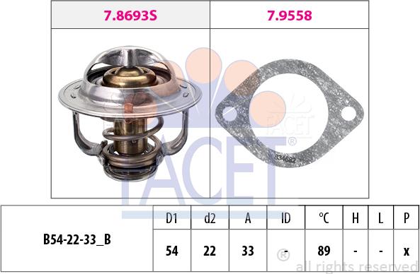FACET 7.8693 - Termostato, Refrigerante www.autoricambi360.it