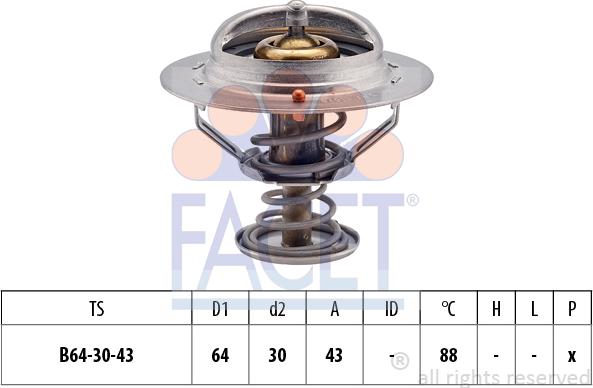 FACET 7.8651S - Termostato, Refrigerante www.autoricambi360.it