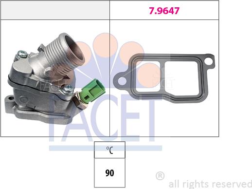 FACET 7.8606 - Termostato, Refrigerante www.autoricambi360.it
