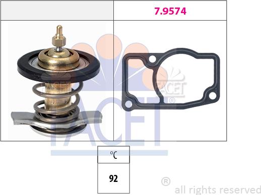 FACET 7.8607 - Termostato, Refrigerante www.autoricambi360.it