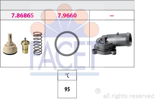 FACET 7.8686K - Termostato, Refrigerante www.autoricambi360.it