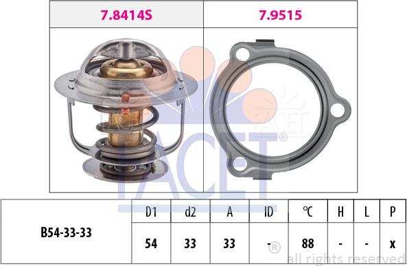 FACET 7.8633 - Termostato, Refrigerante www.autoricambi360.it