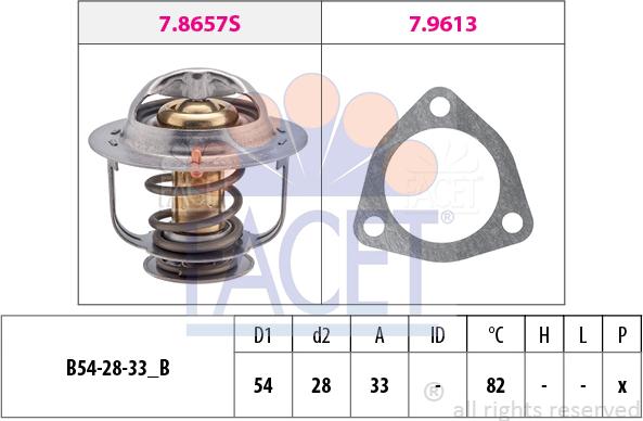 FACET 7.8637 - Termostato, Refrigerante www.autoricambi360.it