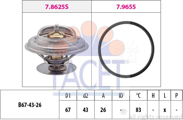 FACET 7.8625 - Termostato, Refrigerante www.autoricambi360.it