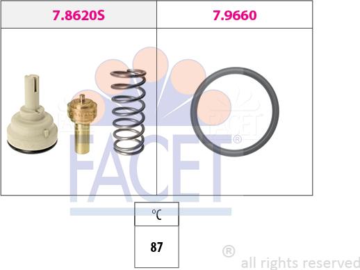 FACET 7.8620 - Termostato, Refrigerante www.autoricambi360.it